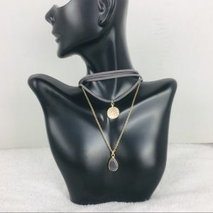 Sweet Lola Faux Suede Beaded Choker